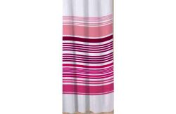 Sabichi Stripe Shower Curtain - Raspberry.